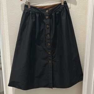 REVERSIBLE Elegant Black or BROWN Button-Down Skirt
